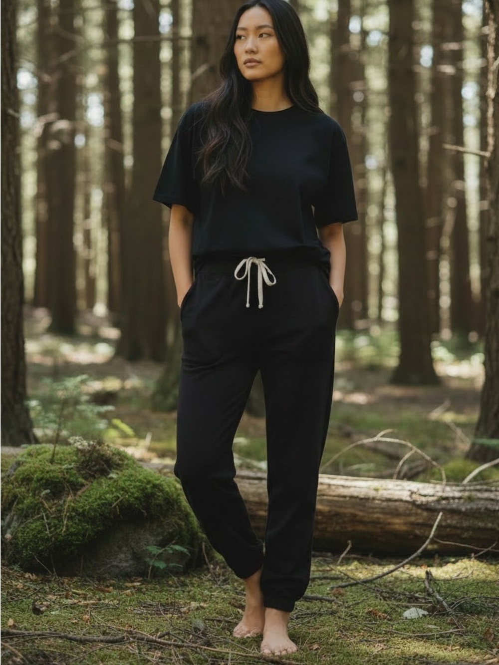 Butterfly Dsigns French Terry Plum Pants